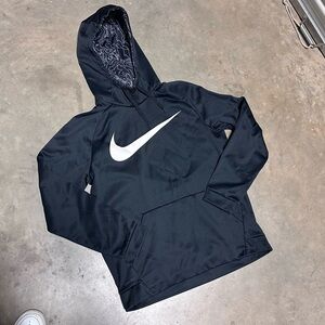Nike Black Dri-FIT Hoodie with White Accents